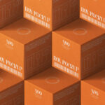 Perspective Scene of Paper Boxes Mockup