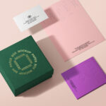 Perspective Scene of Stationery Mockup