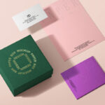 Perspective Scene of Stationery Mockup