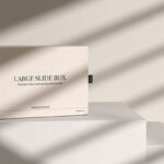 Perspective Show of Large Slide Box Packaging Mockup