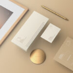 Perspective Showcase of Premium Stationery Mockup