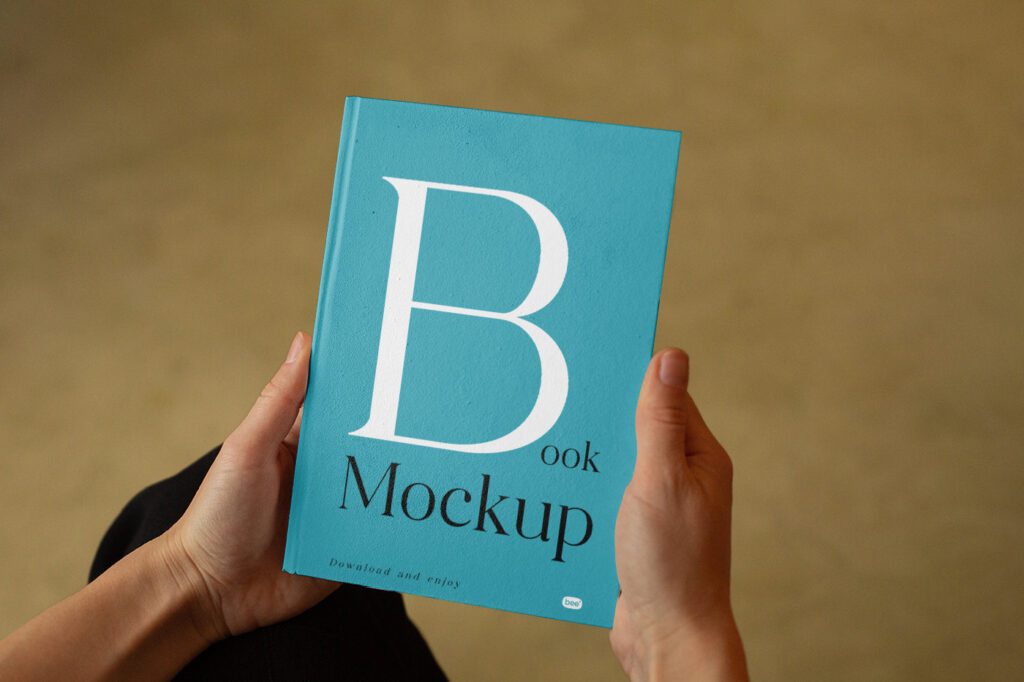 Perspective Sight Book Cover Mockup in Hands