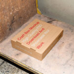Perspective Sight of Box Mockup Lying on Trolley