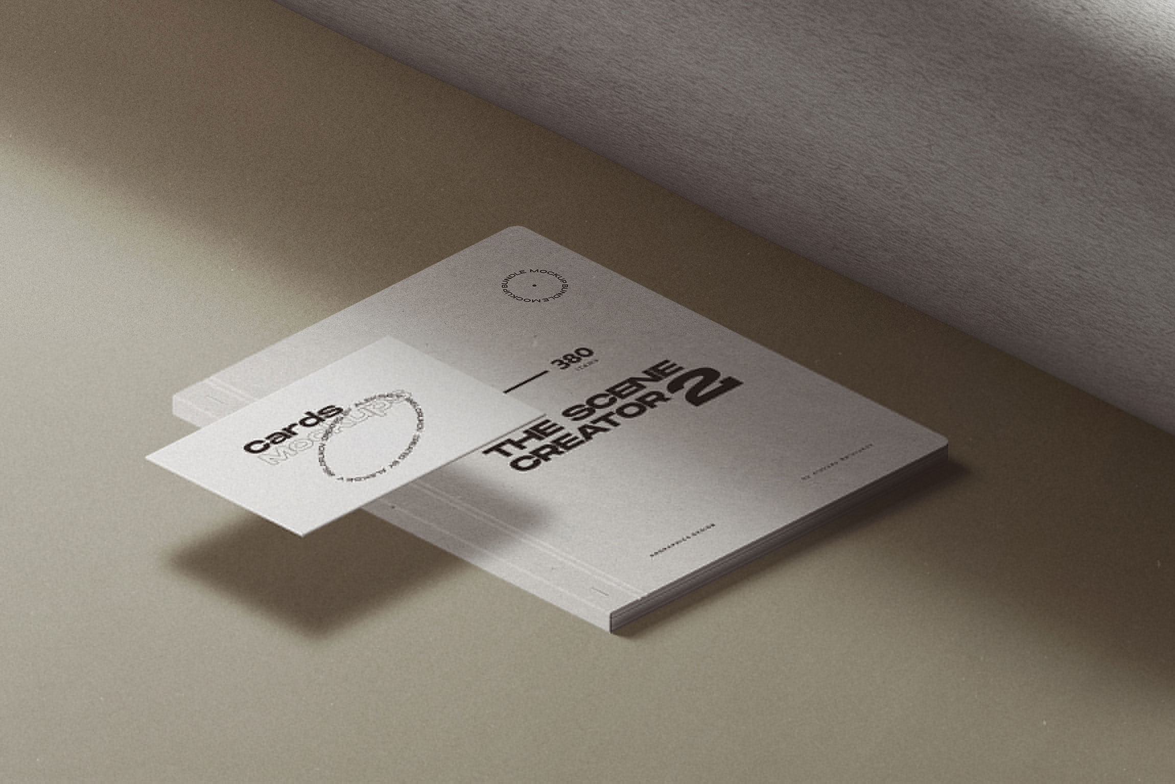 Free Perspective Sight of Business Mockups with Notepad PSD Template