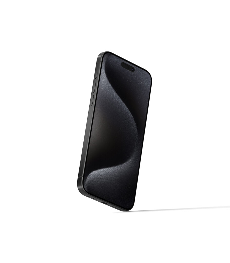 Perspective Sight of iPhone 15 Pro Mockup