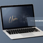 Perspective Sight of MacBook Mockup