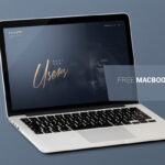 Perspective Sight of MacBook Mockup