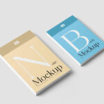 Perspective Sight of Notebook Mockup