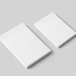 Perspective Sight of Notebook Mockup