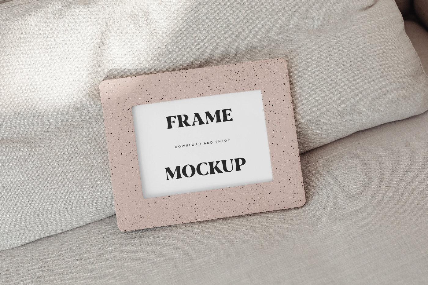 Perspective Sight of Small Thick Frame Mockup FREE PSD