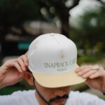 Perspective Sight of Snapback Cap Mockup