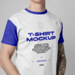 Perspective Sight of T-Shirt Mockup