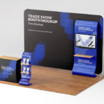 Perspective Sight of Trade Show Booth Mockup