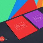 Perspective Simple A4 Flyers on a Clean Surface Mockup