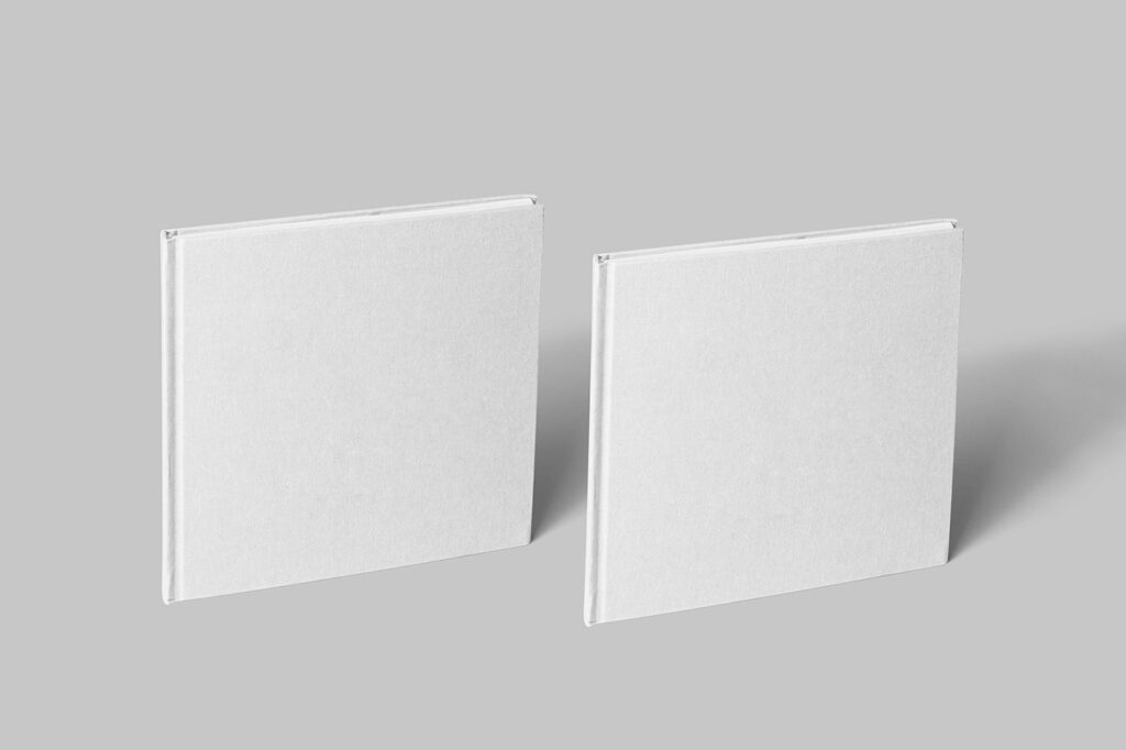 Perspective Square Book Mockups