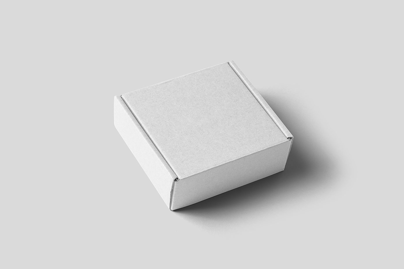 Free Perspective Square Box Mockup PSD Template