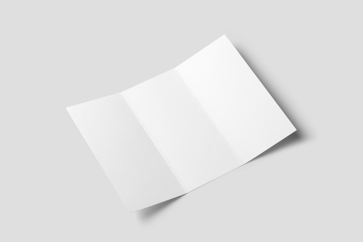 Free Perspective Trifold Brochure Mockup PSD Template