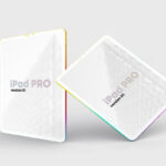 Perspective View of 2 iPad Pro Clay Mockup