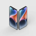 Perspective View of 2 iPhone 14 Pro Max Mockups