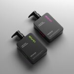 Perspective View of 2 Lotion Pump Bottles Mockup