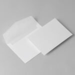 Perspective View of 2 Small Envelopes Mockup