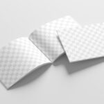 Perspective View of 2 US Letter Magazines Mockup