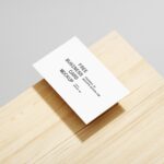 Perspective View of 3 Minimal Business Card Mockups