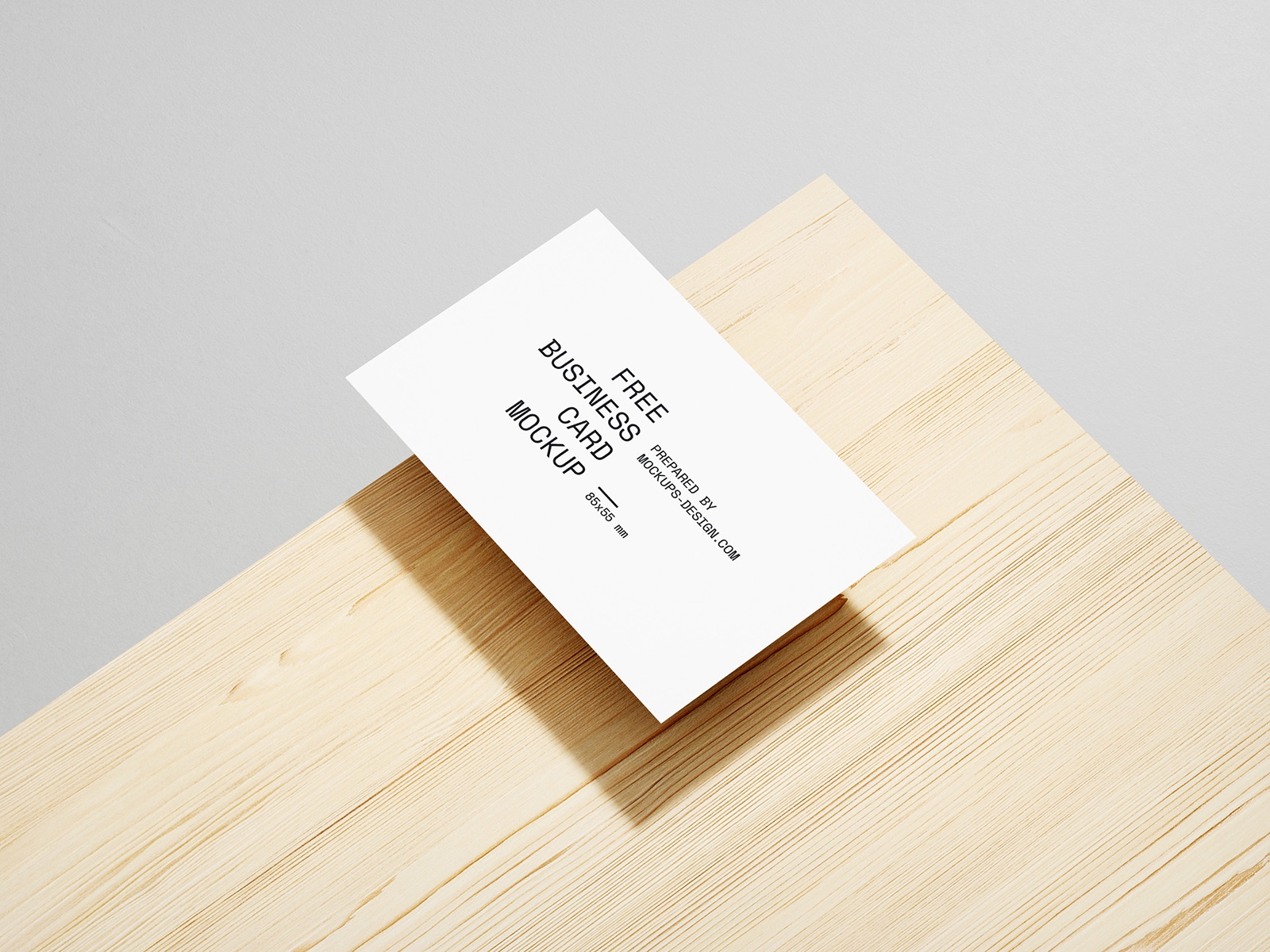 Perspective View of 3 Minimal Business Card Mockups FREE PSD