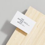 Perspective View of 3 Minimal Business Card Mockups