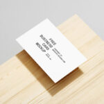 Perspective View of 3 Minimal Business Card Mockups