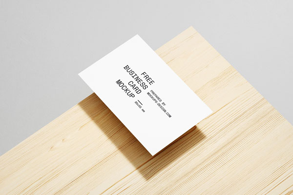 Perspective View of 3 Minimal Business Card Mockups