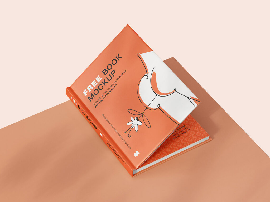 Perspective View of 8 A5 Book Mockups