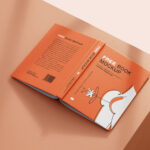 Perspective View of 8 A5 Book Mockups