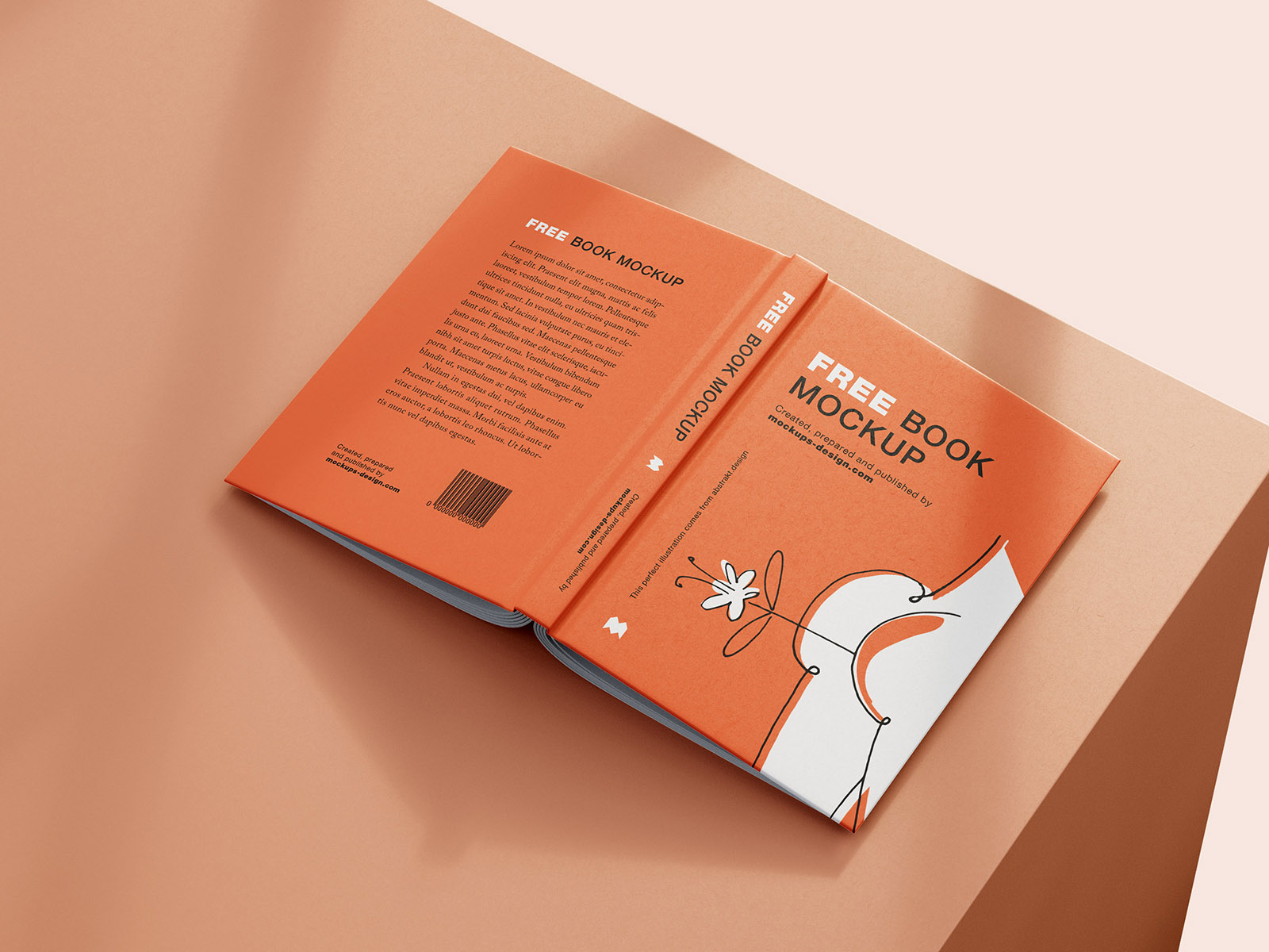 Perspective View of 8 A5 Book Mockups FREE PSD
