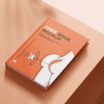 Perspective View of 8 A5 Book Mockups
