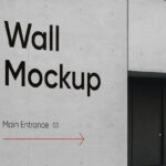 Perspective View of a Building Wall Mockup