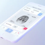 Perspective View of a Floating iPhone Mockup