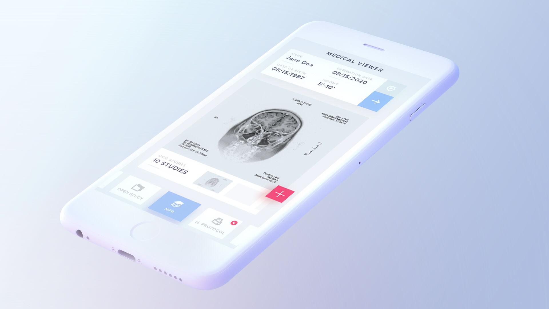 Perspective View of a Floating iPhone Mockup FREE PSD