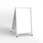 Perspective View of A-Frame Sign Mockup