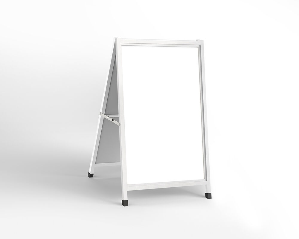 Perspective View of A-Frame Sign Mockup