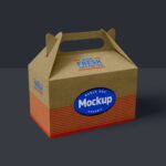 Perspective View of a Gable Box Mockup