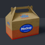 Perspective View of a Gable Box Mockup