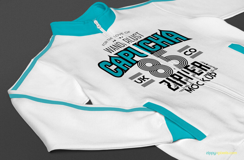 Perspective View of a Sweatshirt Mockup
