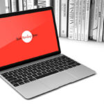Perspective View of a Laptop Screen Mockup