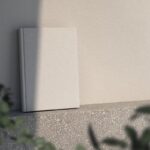 Perspective View of a Linen Book with an Overlay Shadow Mockup