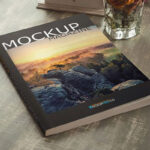 Perspective View of a Magazine Mockup