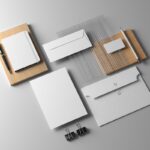 Perspective View of a Modern Stationery Mockup
