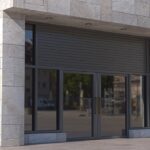 Perspective View of a Modern Storefront Facade Logo Mockup