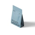 Perspective View of a Packaging Pouch Mockup