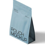 Perspective View of a Packaging Pouch Mockup